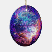 Boom van de Wellness van het Leven Keramisch Ornament (Rechts)