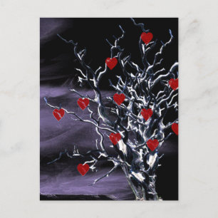 Boom van gebroken harten Gotisch Vrijgezellenfeest Uitnodiging Briefkaart