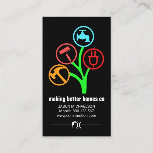 Boom van Handyman Tools Visitekaartje (Voorkant)