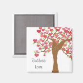 Boom van Hartjes Eindeloze Liefde Magneet (Voorkant / Achterkant)