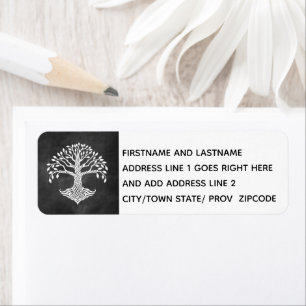 Boom van het Afbeelding van het Etiket van het Lev