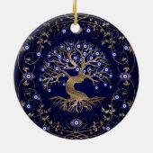 Boom van het boze oog keramisch ornament (Achterkant)