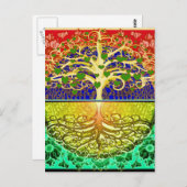 Boom van het hart van het leven briefkaart (Voorkant / Achterkant)