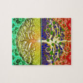 Boom van het hart van het leven legpuzzel (Horizontaal)