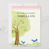 Boom van het leven, aankondiging van de geboorte v (Achterkant)