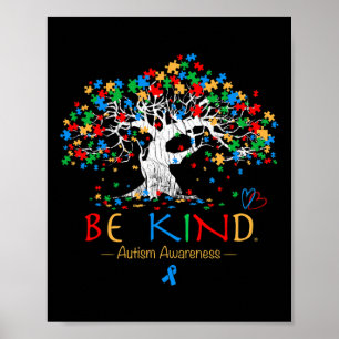 Boom van het leven Autisme Bewustmakingsmaand Puzz Poster