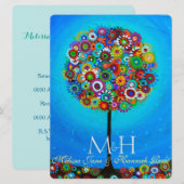 Boom van het leven B'not Mitzvah Invitations Kaart (Voorkant / Achterkant)