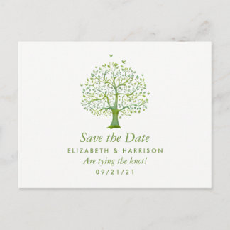 Boom van het leven, Elegant Wedding Save the Date Aankondigingskaart
