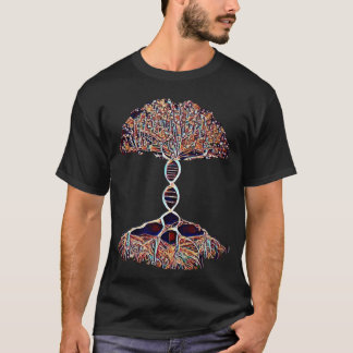 Boom van het leven en DNA Dubbele helix Strand T-shirt