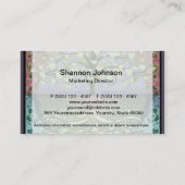 Boom van het leven, hart en liefde visitekaartje (Achterkant)