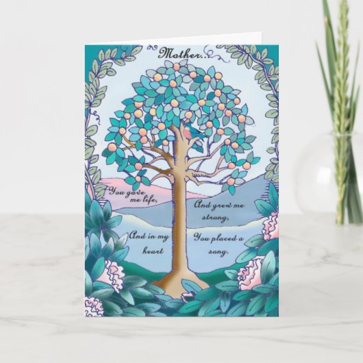 Boom van het leven kaart (Voorkant)