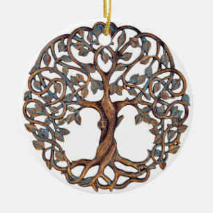 Boom van het leven, Keltische kerstsierplanten, Keramisch Ornament