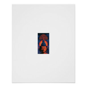 Boom van het Leven-Meditatie van Boeddha Perfect Poster