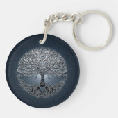 Boom van het leven Nova Blue Sleutelhanger (Achterkant)