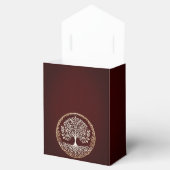 Boom van het leven rustieke donkerrode Keltische b Bedankdoosjes (Geopend)