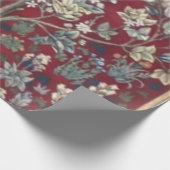 Boom van het leven William Morris Red Cadeaupapier (Hoek)