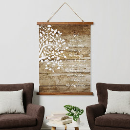 Boom van het levensonderhoud gebed hangend wandkleed