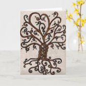 Boom van het Wenskaart van het Leven Kaart (Gele Bloem)