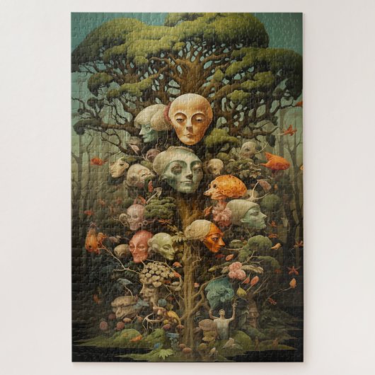 Boom van Hoofden Legpuzzel (Verticaal)