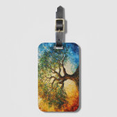 Boom van Kennis - olieverfschilderij Bagagelabel (Voorkant (verticaal))