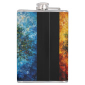 Boom van Kennis - olieverfschilderij Heupfles (Achterkant)