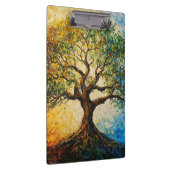 Boom van Kennis - olieverfschilderij Klembord (Rechts)