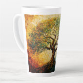 Boom van Kennis - olieverfschilderij Latte Mok (Linkerhoek)