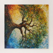 Boom van Kennis - olieverfschilderij Legpuzzel (Horizontaal)