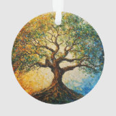 Boom van Kennis - olieverfschilderij Ornament (achterkant)