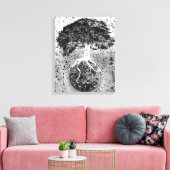 Boom van Leven en Aarde Canvas Afdruk (Insitu (Woonkamer))