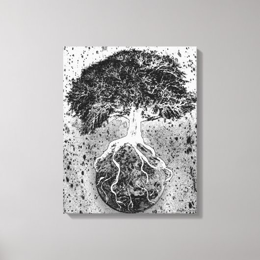 Boom van Leven en Aarde Canvas Afdruk (Voorkant)