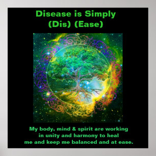 Boom van leven en gezondheid poster