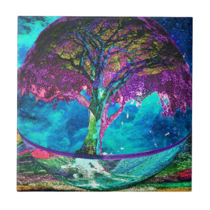 Boom van levensmedailles tegeltje