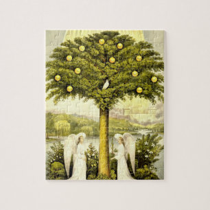 Boom van levenspuzzel legpuzzel