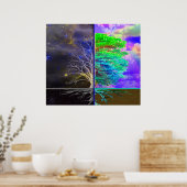 Boom van levensverbinding poster (Keuken)