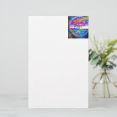 Boom van levenszegeningen briefpapier (Staand voorkant)