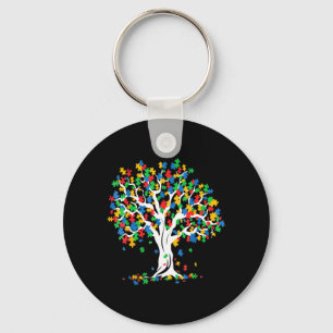 Boom van LIFE Autism Awareness Month Fun ASD Suppo Sleutelhanger