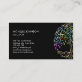 Boom van Life Coach Event Planner Cosmetics Visitekaartje (Achterkant)