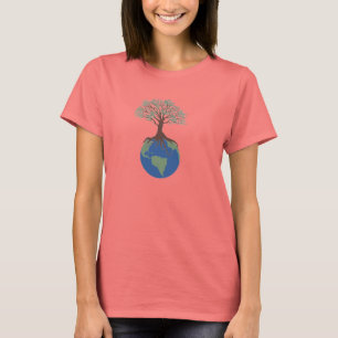 Boom van Life Dames Ringer T-shirt