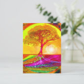 Boom van Life Sunrise Briefkaart (Staand voorkant)