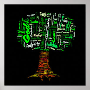 Boom van Life Word Cloud Poster