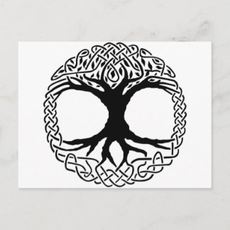 Boom van Norse van Yggdrasil van het Leven Briefkaart