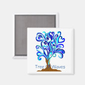 Boom van Waves Magnet Magneet (Voorkant / Achterkant)