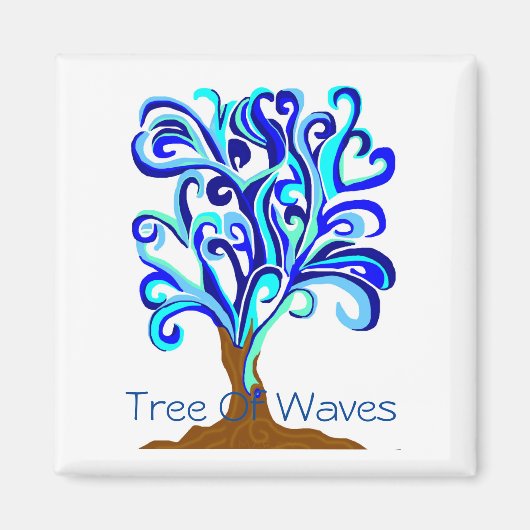 Boom van Waves Magnet Magneet (Voorkant)