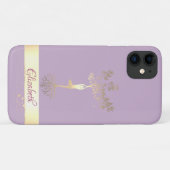 Boom Vrouwen Silhouet Gouden Streep, Case-Mate iPhone Case (Achterkant (horizontaal))