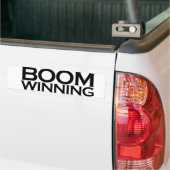 Boom winnend bumpersticker (Op Truck)