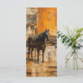 BooMajestic Horse tijdens Abstracte zonsondergang Menu (Staand voorkant)