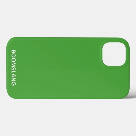 Boomarang nom couleur verte Coque-Mate coque iphon (Verso (horizontal))