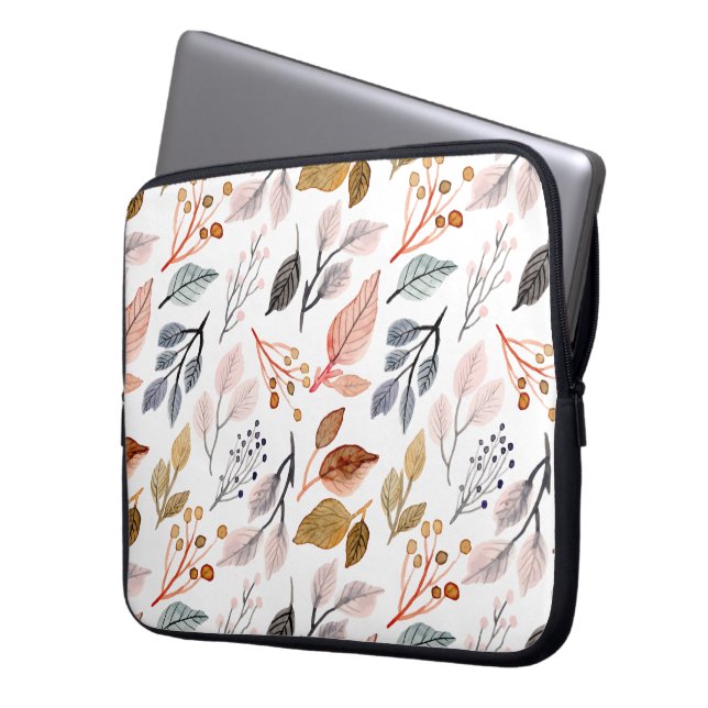 boombladeren laptop sleeve (Voorkant Links)