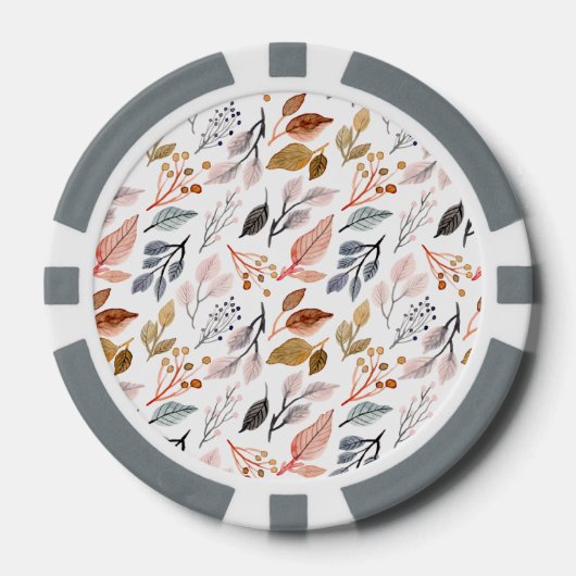 boombladeren poker chips (Voorkant)